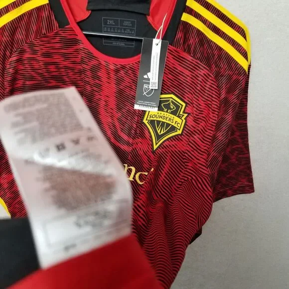 2023 Adidas Men's Seattle Sounders Away Bruce‎ Lee Soccer Jersey 2XL XXL MLS US - Picture 6 of 13